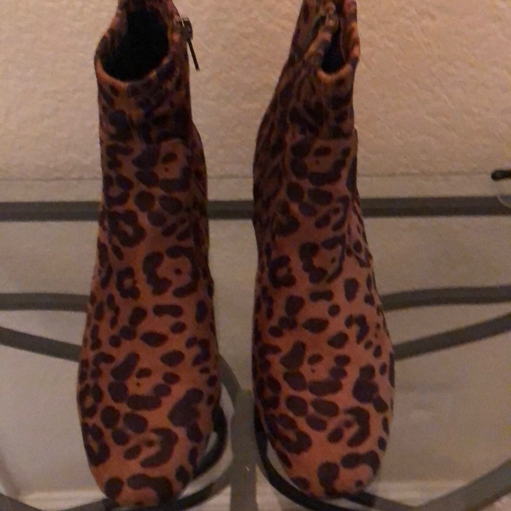 Leopard boots.